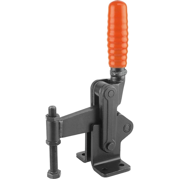 Toggle Clamp Heavy Version Steel, Horizontal Foot, Comp:Orange, M=M12X100